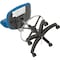 Global Industrial ESD Stool, Vinyl, Blue, 17 in - 25 in Seat Height, Armless Arms 695537BL - alternate 3